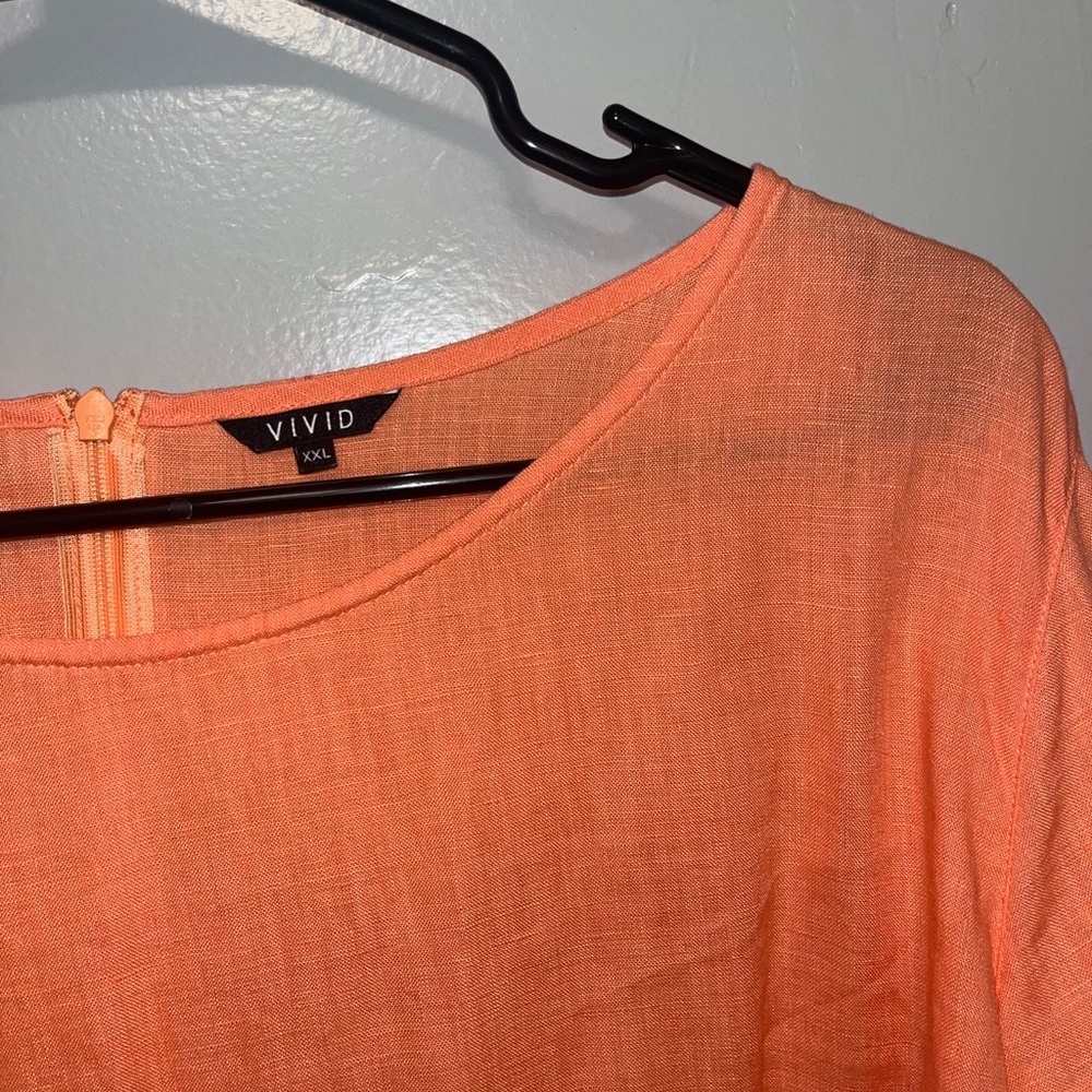 Vivid linen dress